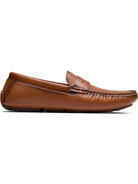Jousen Men\'s Polish Brown Classic Penny Loafer Slip On Lightweight Driving Shoes main image 6